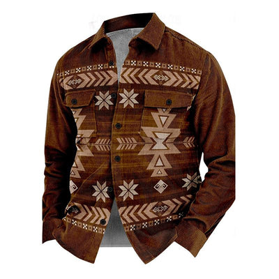 Geknöpfte Jacke mit Kragen für Herren