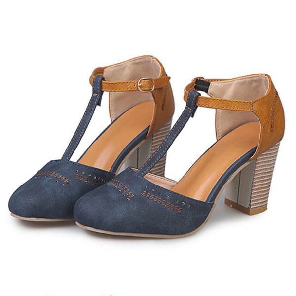 Damen Heels mit Riemen und Schnallenverschluss