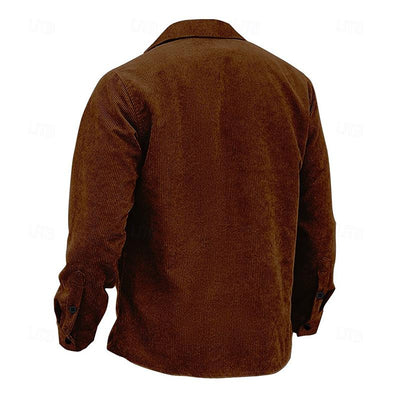 Geknöpfte Jacke mit Kragen für Herren