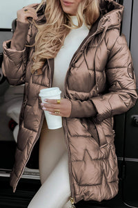 Lola™ - Warme Kapuzenjacke in Braun