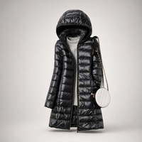 Julia | Damen Leichte Ultraleichte Daunenjacke in Schwarz