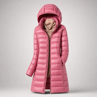 Julia | Damen Leichte Ultraleichte Daunenjacke in Hellrosa