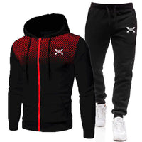 Kilian | Herren Sportlicher Trainingsanzug Set in Schwarz