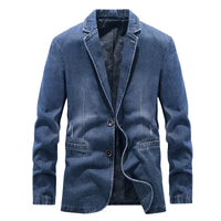 Klassische Jeansjacke für Männer - Michiel in Jeansblau