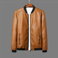 Klassische Lederjacke für Männer - Lyam in Braun