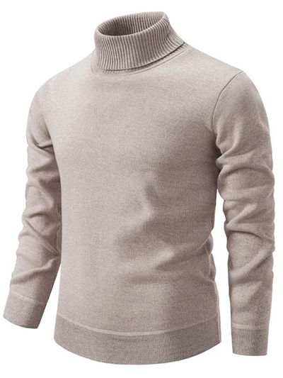 Klassischer warmer Herrenpullover | Rollkragen
