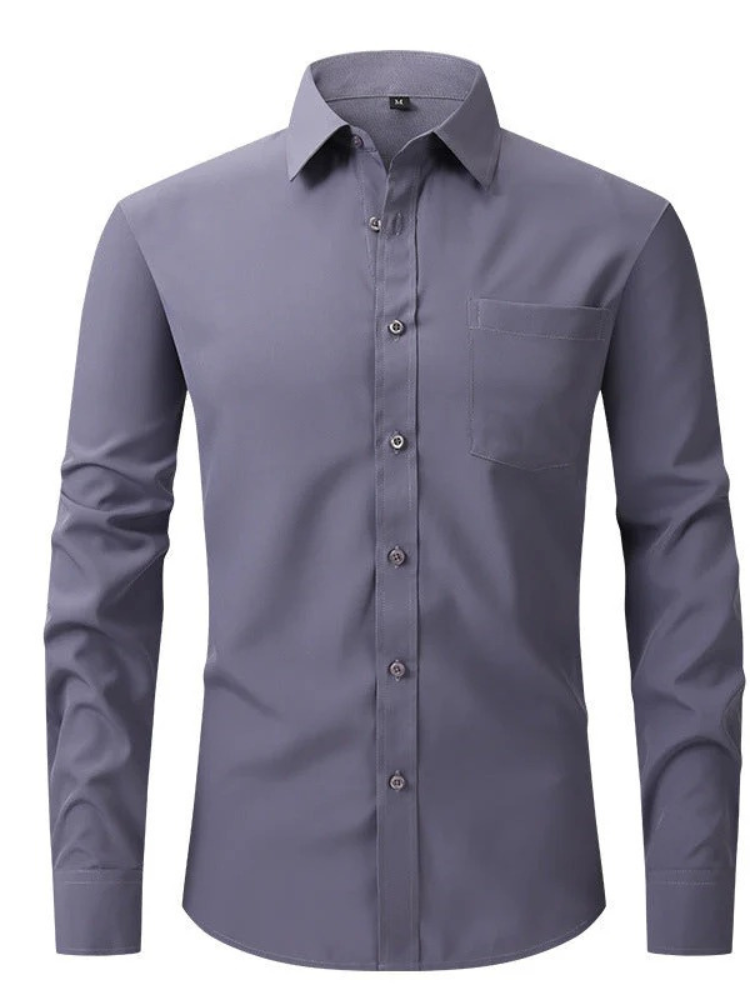 Klassisches Business-Hemd für Herren | Langarm