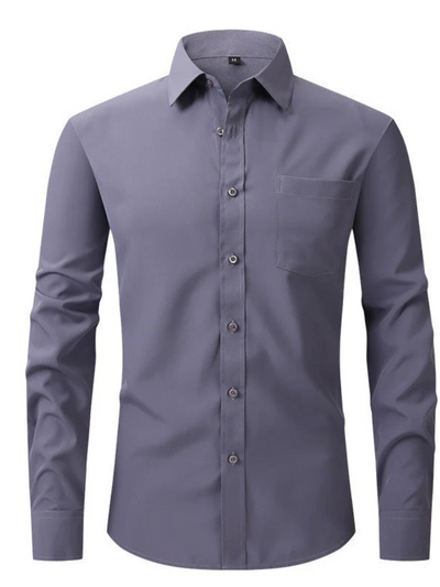 Klassisches Business-Hemd für Herren | Langarm
