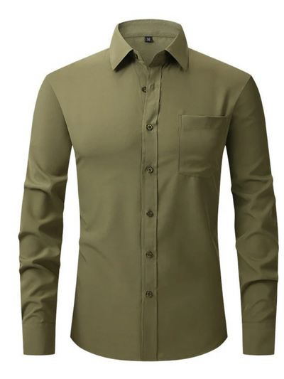 Klassisches Business-Hemd für Herren | Langarm