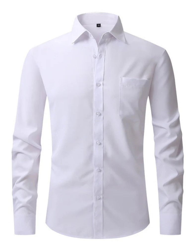 Klassisches Business-Hemd für Herren | Langarm