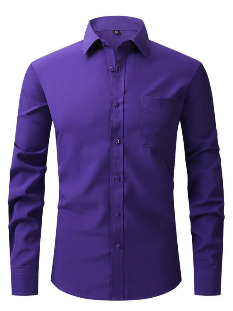 Klassisches Business-Hemd für Herren | Langarm