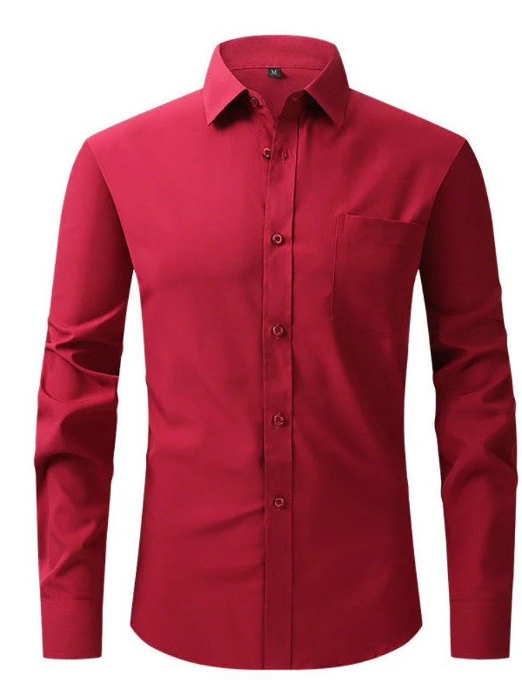 Klassisches Business-Hemd für Herren | Langarm