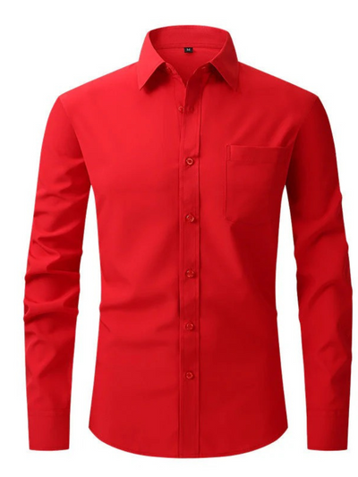 Klassisches Business-Hemd für Herren | Langarm