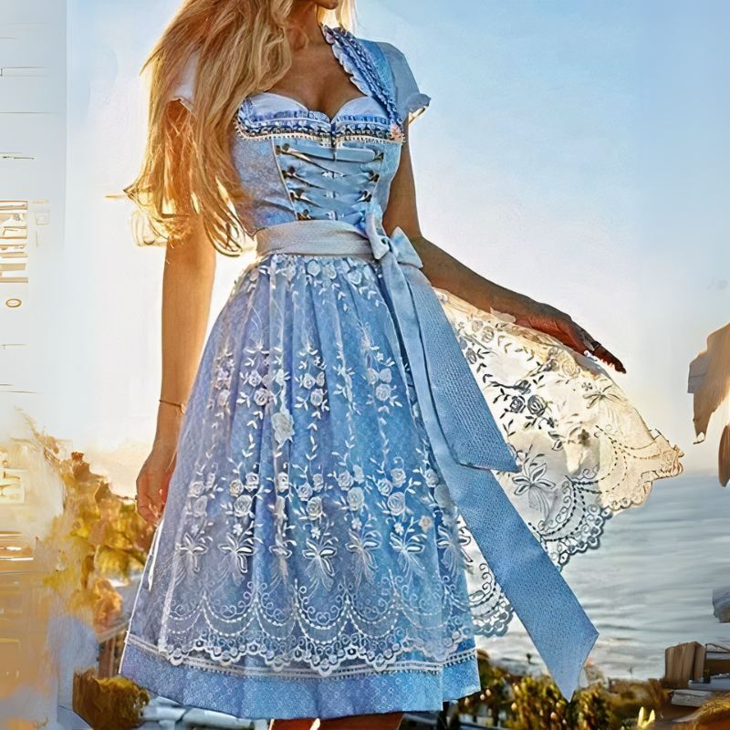 Klassisches Oktoberfestkleid für Damen | Midi