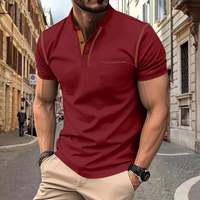 Dante | Herren Kurzarm Poloshirt | Hochwertige in Rot
