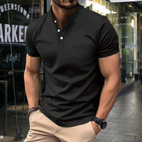Anon | Herren Kurzarm Poloshirt | Weiß in Schwarz