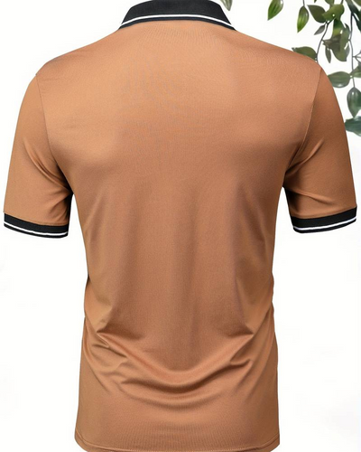 Ogie | Herren Kurzarm Poloshirt | Schwarz