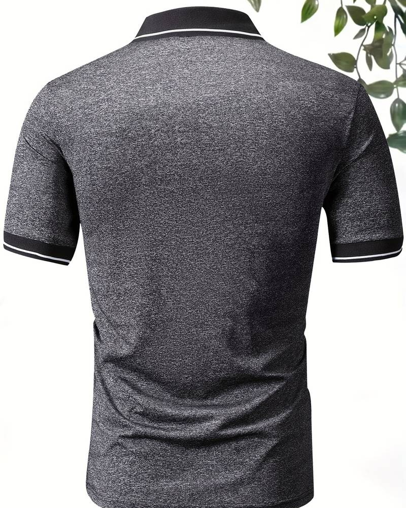 Ogie | Herren Kurzarm Poloshirt | Schwarz