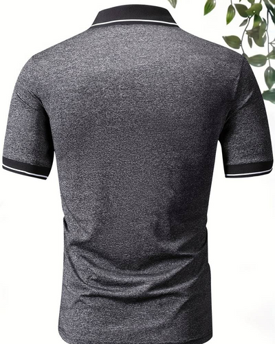 Ogie | Herren Kurzarm Poloshirt | Schwarz