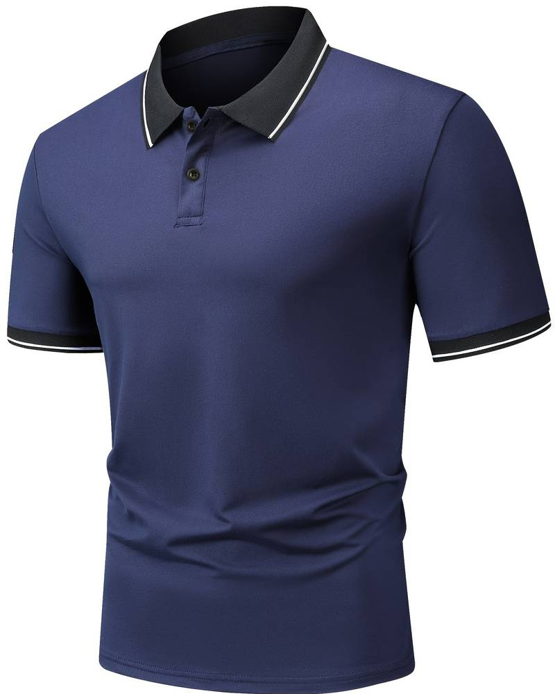 Ogie | Herren Kurzarm Poloshirt | Schwarz