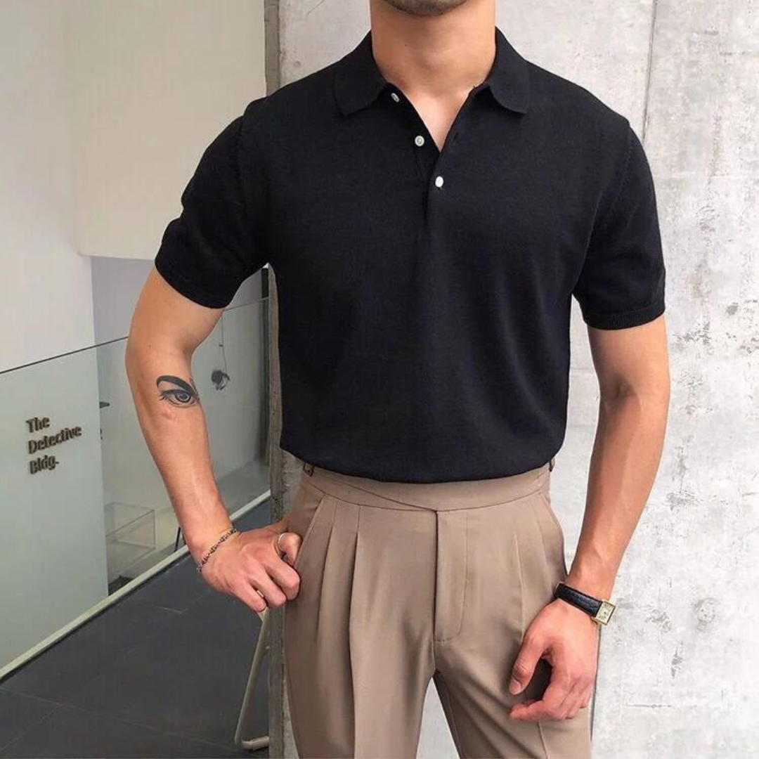 Brixter | Herren Kurzarm Poloshirt | Schwarz