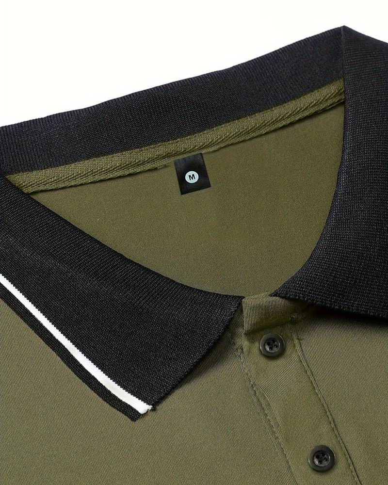 Ogie | Herren Kurzarm Poloshirt | Schwarz