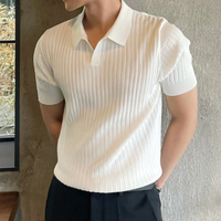 Garry | Herren Kurzarm Poloshirt | Schwarz in Beige