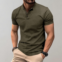 Donny | Herren Kurzarm Poloshirt | Weiß in Dunkelgrün