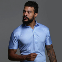 Jayden | Herren Kurzarm Poloshirt | Weiße in Blau