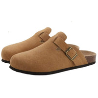 LuxeStep - Unterschrift Clogs in Braun - Fast ausverkauft