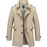 Lässige Business-Winterjacke für Männer - Baron in Beige
