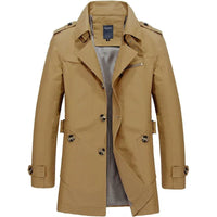 Lässige Business-Winterjacke für Männer - Baron in Khaki