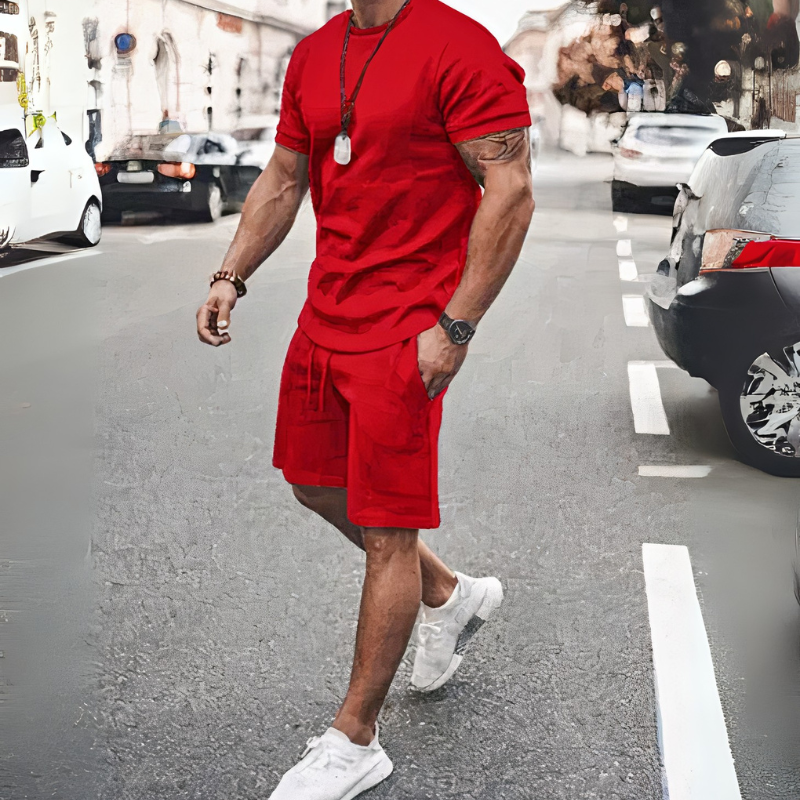 Lässige Shorts und T-Shirt für Herren | Kurzer hose