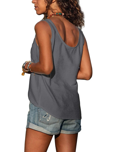 Lässiges ärmelloses Damen-Tanktop | Elegante