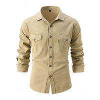 Reinier | Herren Freizeithemd | Langarm in Beige