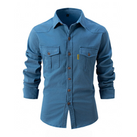 Reinier | Herren Freizeithemd | Langarm in Blau