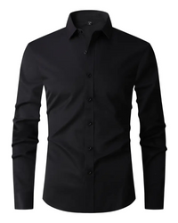 Willard | Herren Langarm Hemd | Business in Schwarz