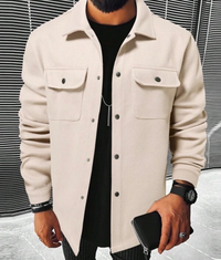 Jayvee | Herren Freizeithemd | Langarm in Hellbeige