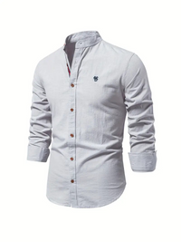 Wesley | Herren Slim-fit Hemd | Langarm in Grau