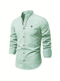 Wesley | Herren Slim-fit Hemd | Langarm in Hellgrün
