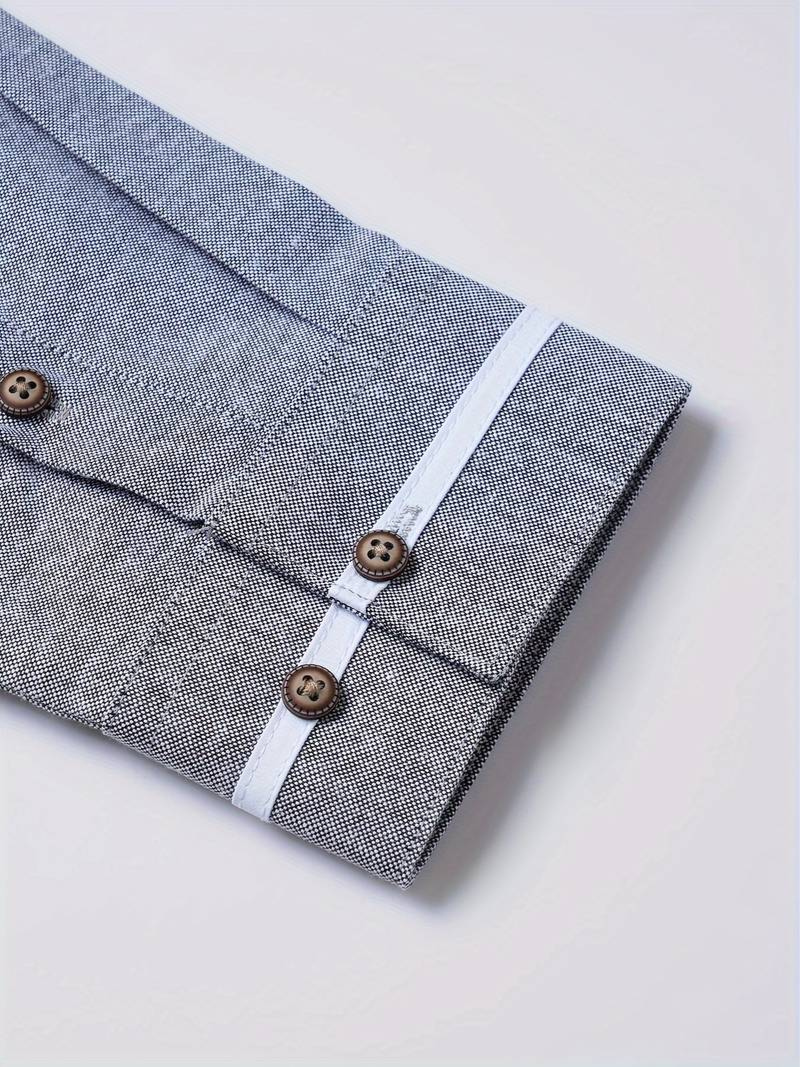 Nello | Herren Langarm Hemd | Stehkragen