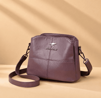 Marieke | Damen Geräumige Elegante Ledertasche in Lila