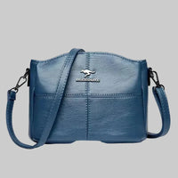 Marieke | Damen Geräumige Elegante Ledertasche in Hell Blau