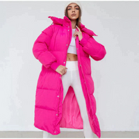 Luciana | Damen Leicht Daunenjacke | Lange Steppjacke in Rosa