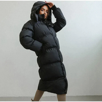 Luciana | Damen Leicht Daunenjacke | Lange Steppjacke in Schwarz