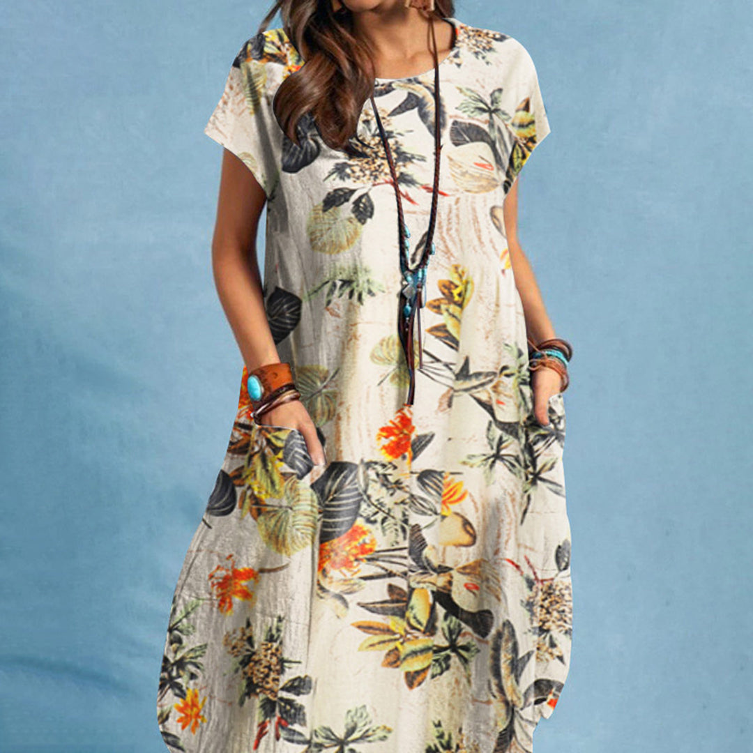 Jacklyn | Sommerkleid Blumen | Midi