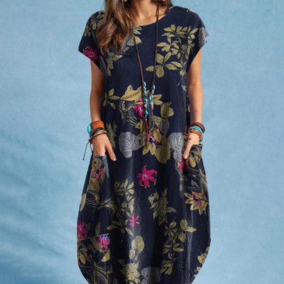 Jacklyn | Sommerkleid Blumen | Midi