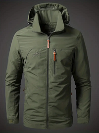 Scott | Herren Schwarz Windbreaker | Leichte Jacke in Hellgrün