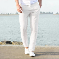 Rugal | Herren Leichte Sommerhose | Weiße in Weiß