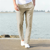 Rugal | Herren Leichte Sommerhose | Weiße in Khaki
